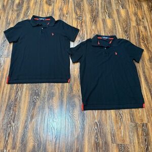 Mens Size‎ L Black Polo Shirts USPA Large Casual Business Tops